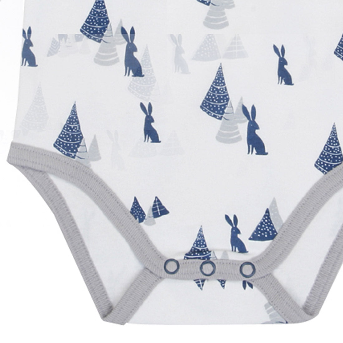 Hipzoo Organic Cotton Baby Onesie - Rabbit & Tree Print