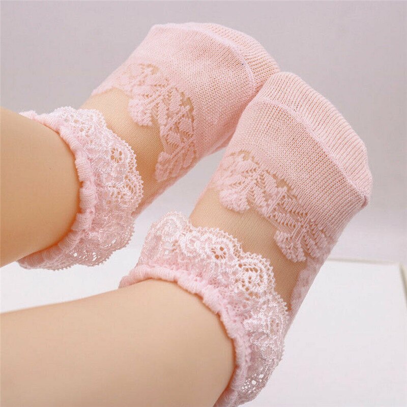 Cute Kids Baby Girl Socks Lace Ruffle Frilly Ankle