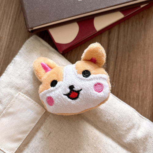 Versatile Cute Cartoon Plush Children’s Hair Clip with 3D Cotton